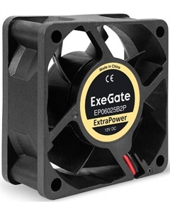 Вентилятор для корпуса EX295229RUS 60x60x25 мм, 4500rpm, 23.1CFM, 31dBA, 2-pin Exegate