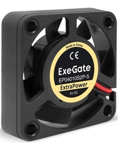 Вентилятор для корпуса EX295194RUS 40x40x10 мм, 7500rpm, 8.27CFM, 35dBA, 2-pin Exegate