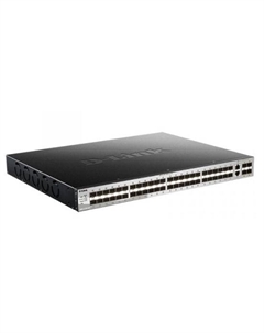 Коммутатор управляемый DGS-3130-54S/B1A 48x1000Base-X SFP, 2x10GBase-T,4x10GBase-X SFP, L3, stack D-link
