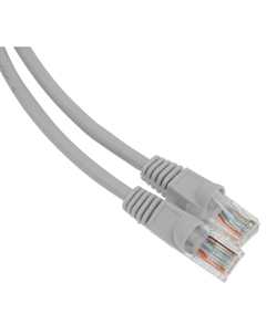 Кабель патч-корд U/UTP 5e кат. 0.5м UTP-5E-0,5M-G-LSZH серый RJ-45 (m)-RJ-45 (m) (2004648) Buro
