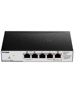 Коммутатор DGS-1100-05PDV2/A1A 8x10/100/1000, (1xPD-порт с поддержкой питания по PoE), L2 D-link