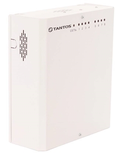 Источник бесперебойного питания ББП-50 V.8 MAX 12В, 5А 8 каналов (8×0,65А) с фильтрацией от взаимного влияния потребителей по каждому каналу. Э Tantos