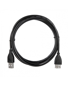 Кабель интерфейсный -U2AAF-20L USB 2.0, A male - A feмale, (7/0.12BC+PE)*1P+(7/0.12BC+PE)*2C+7/0.12BC+AL+PVC OD4.0, черный, 2м (742057) Acd