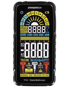 Мультиметр цифровой Ermenrich 82990 Zing TC33