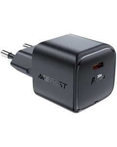 Зарядное устройство сетевое ACEFAST A77 mini AF-A77-BK PD30W GaN USB-C charger (EU). Цвет: черный Acefast