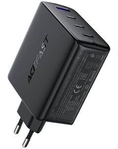 Зарядное устройство сетевое ACEFAST A94 PD100W Gan 3*USB-C&USB-A Charger (EU). Цвет: черный Acefast