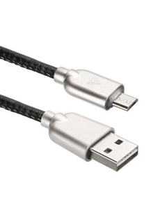 Кабель интерфейсный -U926-M1B Allure MicroUSB; USB-A Кожа, 1м, черный Acd