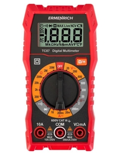 Мультиметр цифровой Ermenrich 82978 Zing TC07