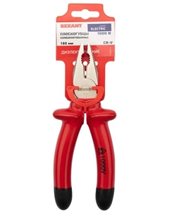 Плоскогубцы Rexant 12-4612-3 комбинированные 180мм, диэлектрические до 1000В