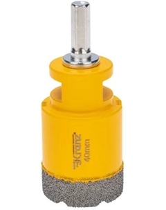 Коронка алмазная KRANZ KR-92-1019 профессиональная по керамограниту и железобетону М14, вакуумное спекание, 40мм, для УШМ Kranz