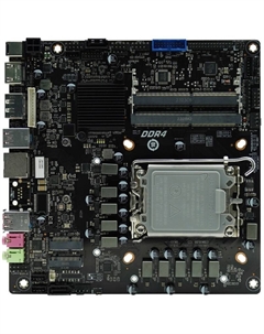 Материнская плата mini-ITX AFMIQ670D4-MI4-V2 (LGA1700, Q670, 2*DDR4L (3800), mini-PCIe, M.2, 2*SATA, 4*USB 3.2, USB Type-C, HDMI, DP) Afox