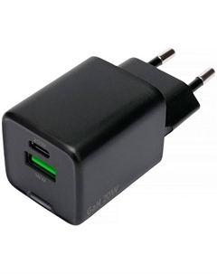Зарядное устройство сетевое Cablexpert MP3A-PC-62 Зарядное устройство Cablexpert 20Вт GaN, 3А, QC4.0/PD, 1xUSB, 1xType-C, черный, пакет
