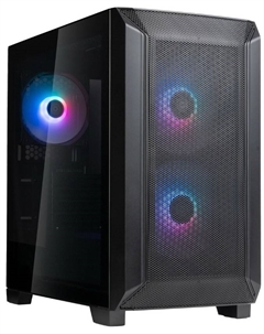 Корпус mATX SST-FA312X-BG G41FA312XBG0020 без БП, боковая панель из закалённого стекла, 2*USB 3.2 Silverstone