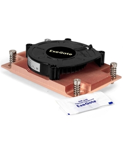 Кулер EX297634RUS 1U, SP3 (TDP 165W, 1100-6300rpm, 4-pin, 63dBa) BOX Exegate