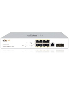 Коммутатор управляемый WI-PCMS310GF v2 PoE бюджет 150Вт, порты 8GE PoE, 2SFP, Cloud Wi-tek