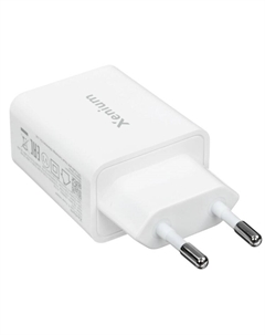 Зарядное устройство сетевое Xenium X252 25W 3A+2A USB/USB Type-C универсальное белый