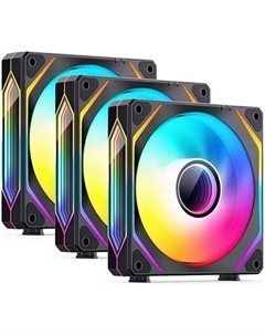Вентилятор для корпуса ZL-120B(3 in 1) 120х120х25мм ARGB LED, 800-1800об/мин, 9,63-60.35CFM, 15,3-23,8dBa, черный Retail Jonsbo