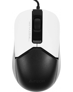 Мышь Fstyler FM12S Panda (1200dpi) silent USB (3but), белый/черный 1454077 A4tech