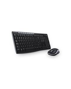 Клавиатура и мышь беспроводная (комплект) MK270 черный, 920-004518 Logitech
