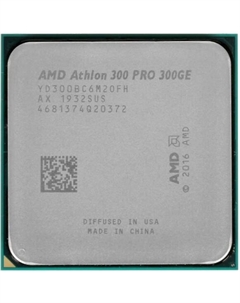 Процессор Athlon PRO 300GE YD300BC6M2OFH Zen+ 2C/4T 3.4GHz (AM4, L3 4MB, 12nm, 35W TDP) OEM Amd