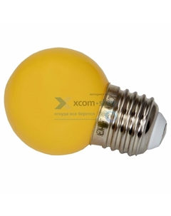 Лампа 405-111 шар, e27, 3 LED, Ø45мм, желтая Neon-night