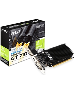 Видеокарта PCI-E GeForce GT 710 (GT 710 2GD3H LP) 2GB Silent Low Profile GDDR3 64bit 28nm 954/1600MHz DVI(HDCP)/HDMI/VGA RTL Msi