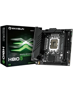 Материнская плата mini-ITX MS-Challenger H810ITX WIFI (LGA1851, 2*DDR5, 2*SATA, 2*M.2, WiFi, BT, USB 3.2, USB 2.0, PCIe, HDMI, DP) Maxsun