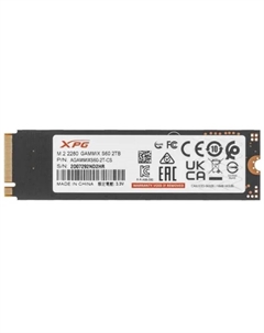 Накопитель SSD M.2 2280 AGAMMIXS60-2T-CS XPG GAMMIX S60 BLADE 2TB PCIe 4.0x4 (NVMe 1.4) 3D NAND 5000/4200MB/s TBW 450 MTBF 1.5M Adata