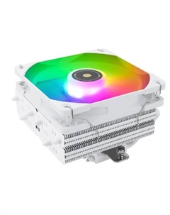 Кулер SI-100 White ARGB SI-100-WH-ARGB высота 100 мм, 2000 об/мин, 28 дБА, 72.37 CFM 4-pin PWM + 3-pin 5V ARGB, белый Thermalright