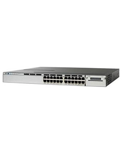 Коммутатор Catalyst WS-C3750X-24P-L 24 10/100/1000 Ethernet PoE+ ports, with 715W AC Power Supply, 1 RU, LAN Base feature set Cisco