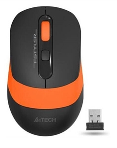 Мышь Wireless FG10 ORANGE черно-оранжевая, 2000dpi, USB A4tech