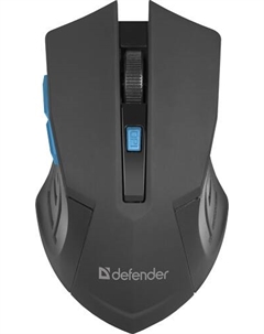 Мышь Wireless Accura MM-275 Black-Blue 800-1600dpi, 6 кнопок Defender