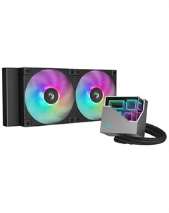 Система охлаждения жидкостная LT240 ARGB BK LGA1151/1200/1700/AM5/AM4 (Cu, 600-2400RPM, 38.71dBa 4-pin) ret Deepcool