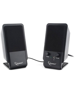 Компьютерная акустика 2.0 SPK-510 черная, 6Вт, рег. громкости, разъём для наушников, USB-питание Gembird