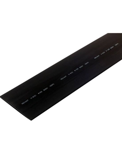 Трубка термоусадочная 25-0100 ТУТ нг 100,0/50,0мм, черная, упаковка 10 шт. по 1м Rexant