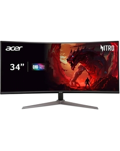 Монитор 34" ED340CUS3bmiipx UM.CE0CD.301 1500R, 21:9, VA, UHD, 1/4ms, 250cd, 180Hz, HDMI, 2xDP, SPK Acer