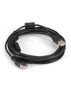 Удлинитель EX-CCF-USB2-AMAF-4.5F EX294764RUS USB 2.0 (Am/Af, позолоченные контакты, ферритовые кольца, 4,5м) Exegate