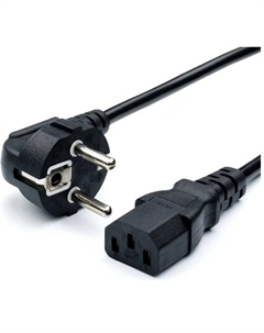 Кабель питания 00-00027328 евровилка CEE 7/7-C13 (f) 3.0м ПВХ 0.75мм черный (1/10/100) (1000735279) Gopower