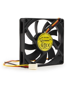 Вентилятор для корпуса D8015SM-3 80x80x15, втулка, 3 pin, провод 30 см Gembird