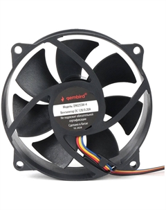 Вентилятор для корпуса D9025SM-4 90x90x25mm, 2500rpm, 38.5CFM, 30.26dBA, 4pin Gembird