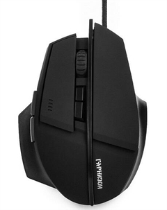 Мышь Гарнизон GM-740G черная Альтаир, USB, чип Х3, с2400dpi, 7 кнопок, код Survarium