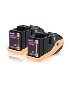 Тонер-картридж S050607 пурпурный для AcuLaser C9300 (2 штуки) Epson