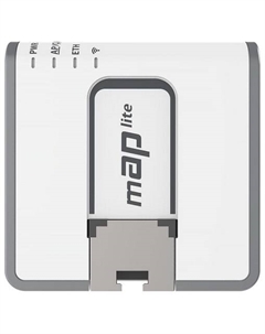 Точка доступа RBmAPL-2nD MAP Lite Access Point (1 UTP 10/100Mbps, 802.11b/g/n,1xUSB,1.5dBi Mikrotik