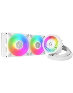 Система охлаждения жидкостная Cooling Liquid Freezer III-240 A-RGB White ACFRE00150A LGA1700/AM4/AM5 (2*120mm fan, 200-2000rpm, 48.82CFM, 4-pin Arctic