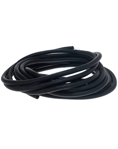 Труба гофрированная 28-0160-10 из ПНД, с зондом, черная, диам. 16мм (бухта 10 м/уп) Rexant