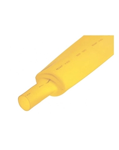 Трубка термоусадочная 25-0002 ТУТ нг 50,0/25,0мм, желтая, упаковка 10 шт. по 1м Rexant