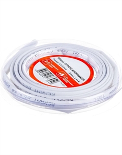 Трубка термоусадочная 29-0031 ТУТ нг 6,0/3,0мм, белая, ролик 2,44м Rexant