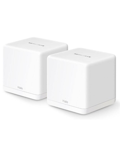 Маршрутизатор Halo H60X(2-pack) MESH-система AX1500 Wi-Fi 6, до 300 Мбит/с на 2,4 ГГц + до 2402 Мбит/с на 5 ГГц, комплект 2 Mercusys