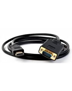 Кабель-адаптер KS-441 HDMI M VGA M full (с чипом) черно-черный 1.8м Ks-is