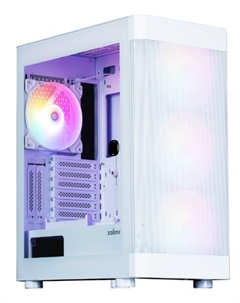 Корпус ATX i4 TG White белый, без БП, боковая панель из закаленного стекла, 2*USB 3.0, USB 2.0, audio Zalman